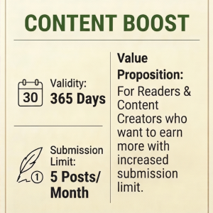 5 Posts Per Month Subscription (Content Boost)